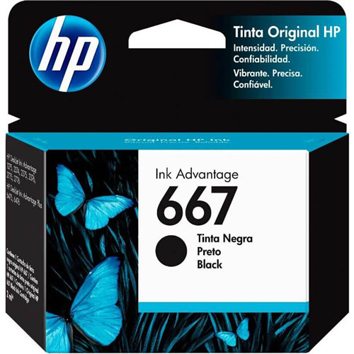 Cartucho HP No. 667 Negro