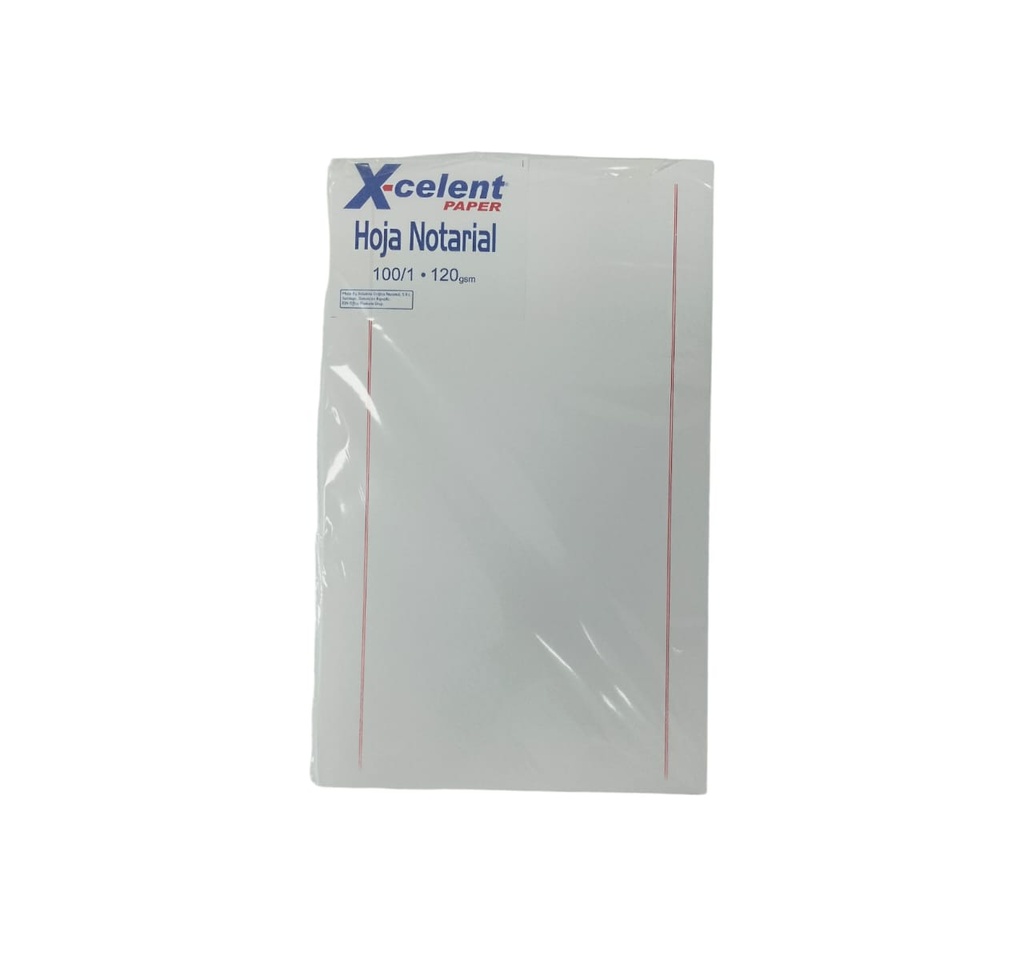 Paquete Hoja Notarial - 100 unidades