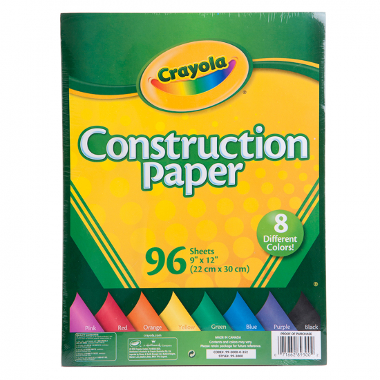 Papel de Construccion / Paq 96 hojas
