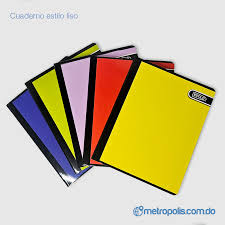 Cuaderno rayas 200 pg color liso