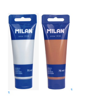 Pintura Acrílica MILAN Colores Metal 75ML