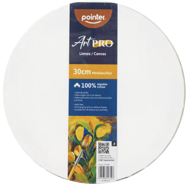 POINTER CANVA/LIENZO 12" REDONDA