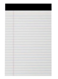 Libreta rayada blanca 5x8" TOPS