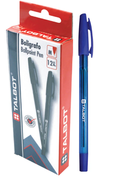 Bolígrafo Talbot Azul 12/1