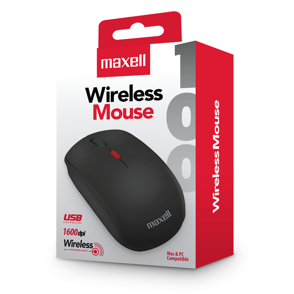 Mouse Inalámbrico MAXELL 2.4 GHz