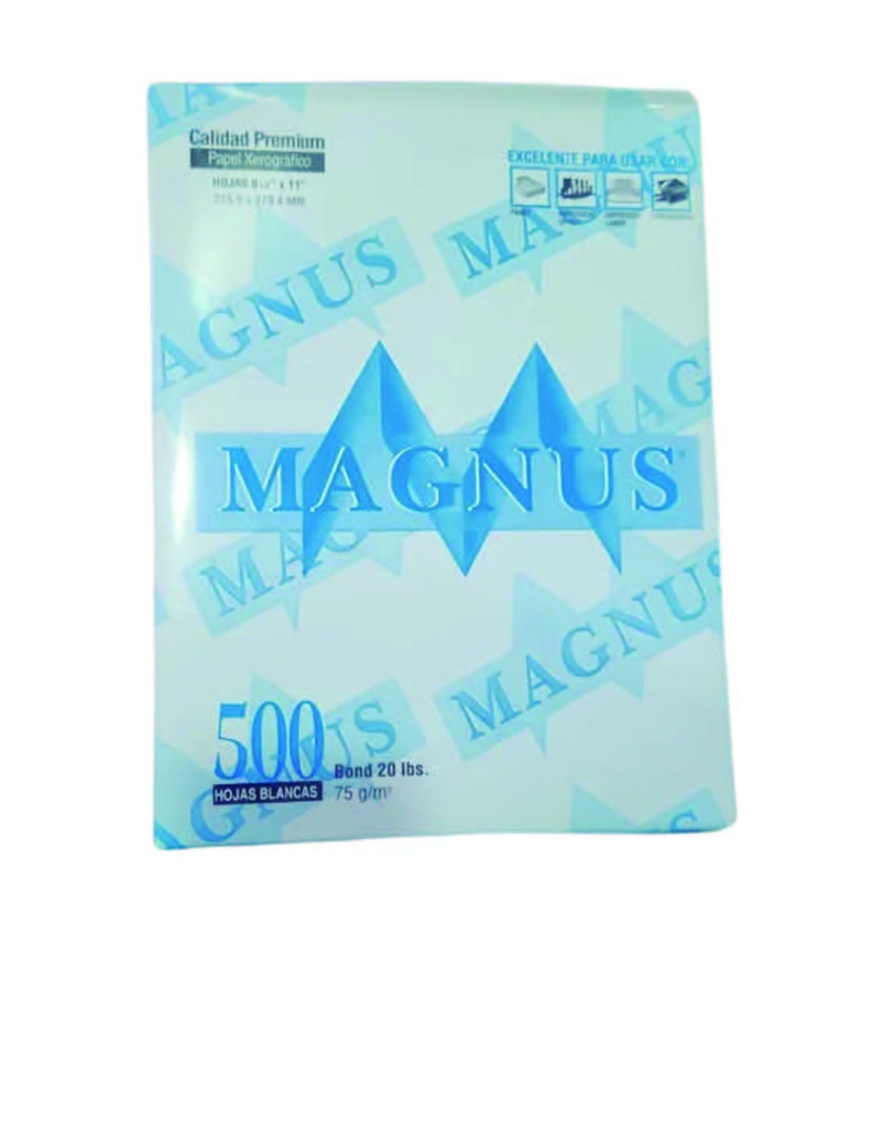 Papel Bond 8.5 x 11" MAGNUS (Bond 20, 75grs)