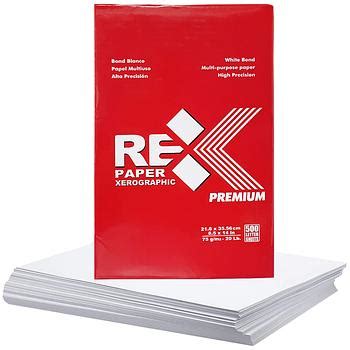 Resma Papel 8.5 x 13 REX (500/1)