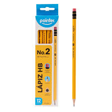 POINTER LAPIZ CARBON AMARILLO NUMERO #2 CAJA 12/1HEXAGONAL