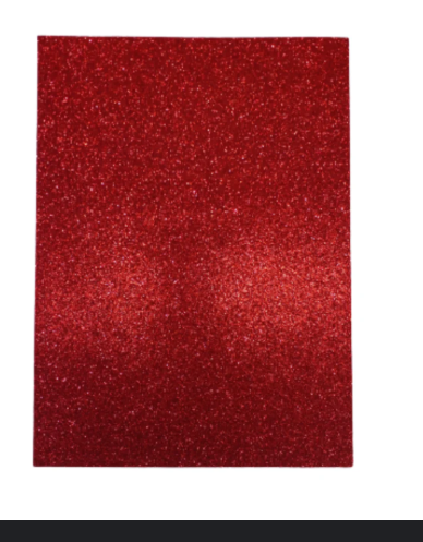 FOAMY C/ BRILLO 9X12, ROJO, 1 PCS