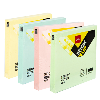 POST IT 3 X 3PULG DELI COLORS 100 HOJAS