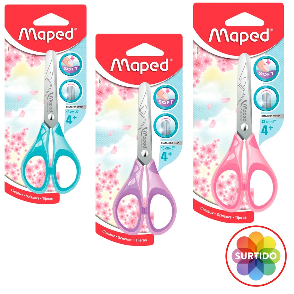 Tijera punta redonda 5" MAPED