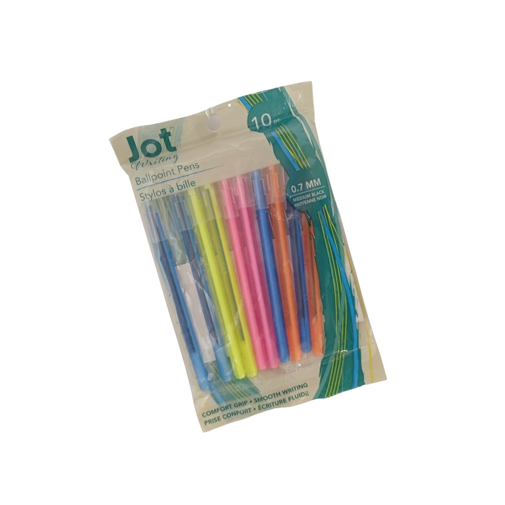 JOT BOLIGRAFO/LAPICERO COLORES VARIOS(0.7mm)UNIDAD