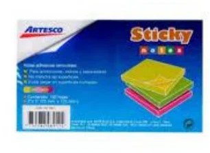 ARTESCO NOTA ADHESIVA 3X5 NEON SURTIDOS