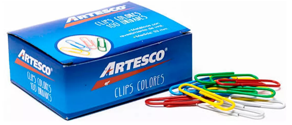 Clips 33mm Colores ARTESCO