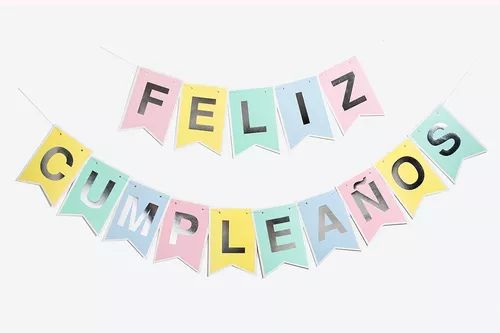 Guirnalda Feliz Cumpleaños 2.5 M - Pastel