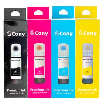 Tinta CONY reemplazo EPSON T544 Azul