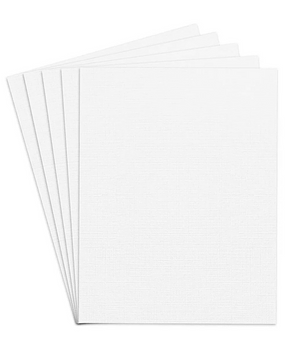 ABBY PAQUETE PAPEL DE HILO BLANCO 8.5x11 (25/1)