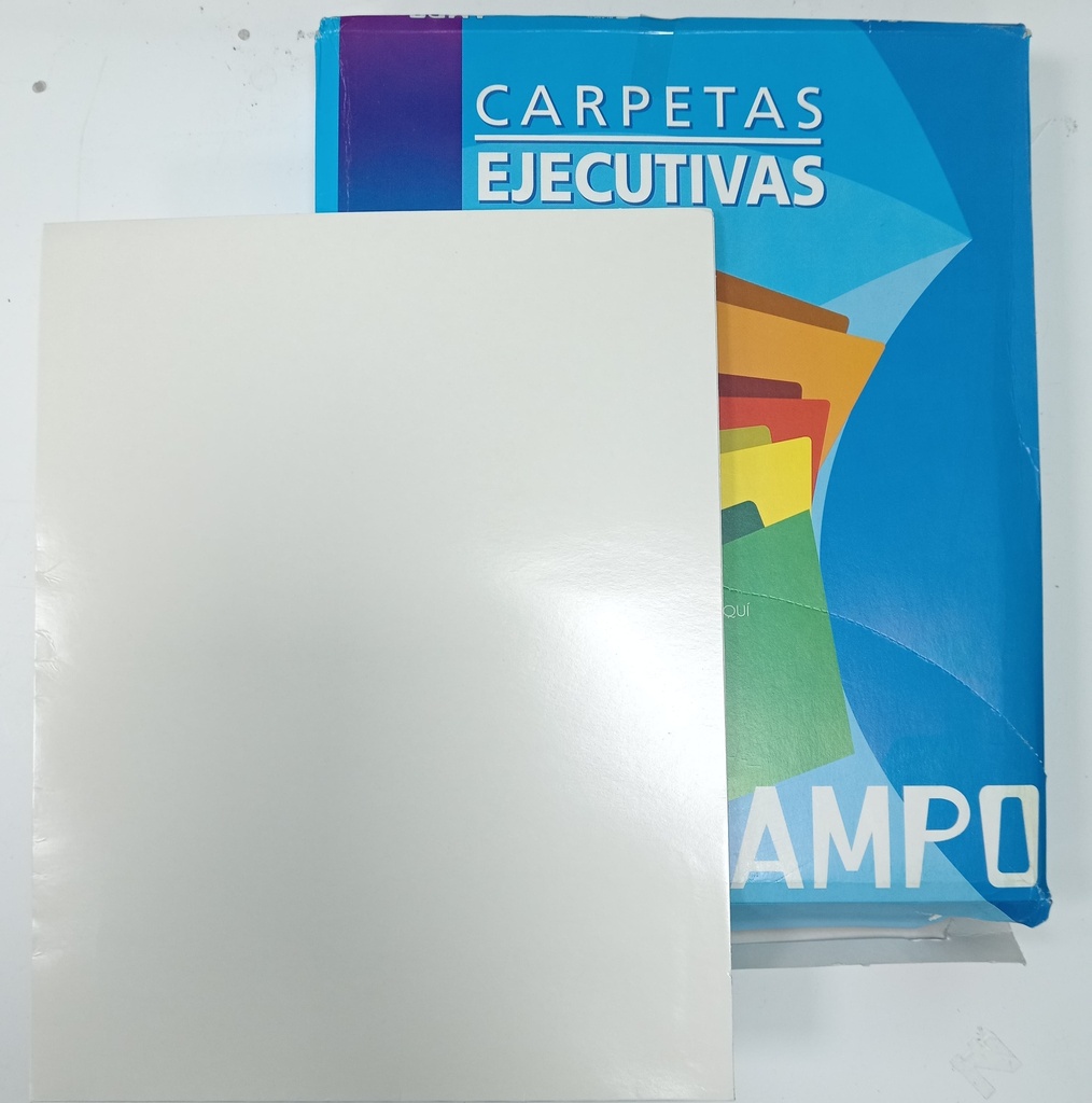 Folder Semi Satinado AMPO Blanco 8.5x11