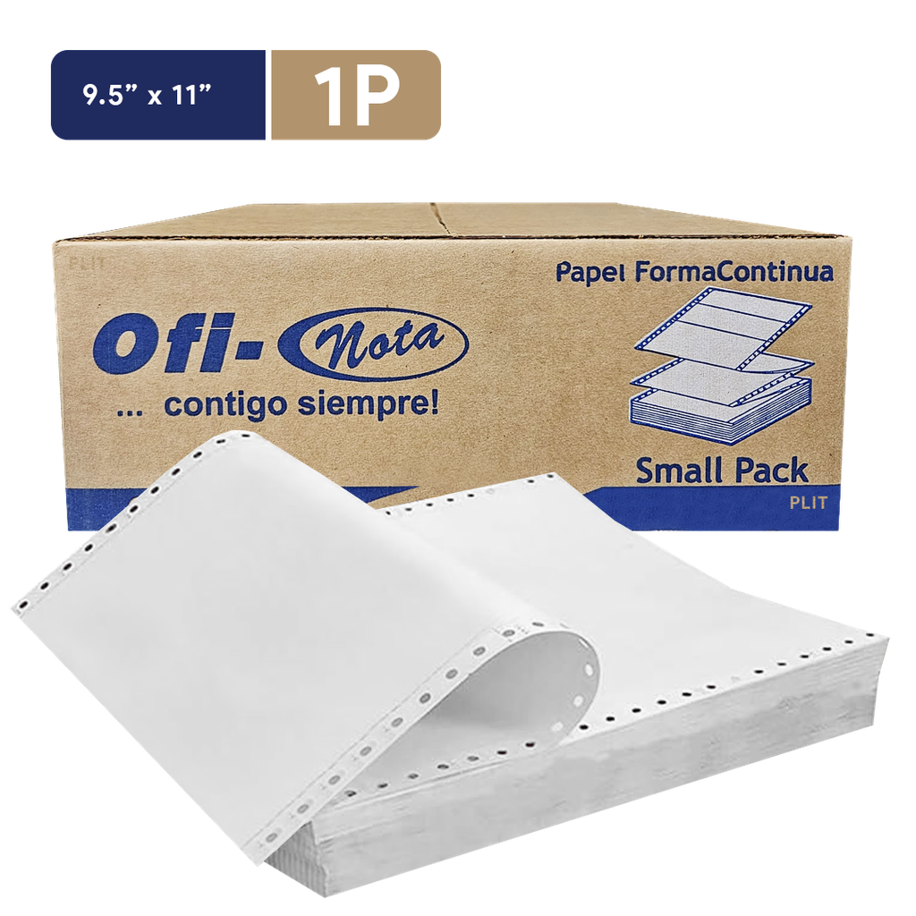 Papel Continuo OFINOTA 9.5" x 11" - 1 Parte