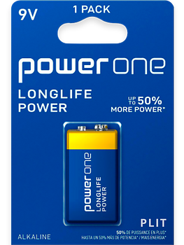POWERONE PILA CUADRADA 9V(1/1)