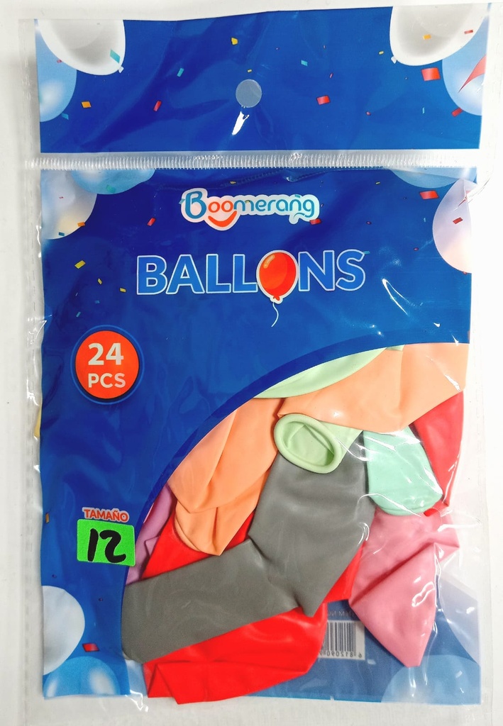 Globo #12 Colores Pastel 24/1