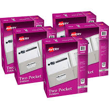 Folder con bolsillo AVERY gris (Ud)