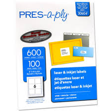 Etiquetas labels PRES A PLY p/impresora laser 8.5 x 11 (100/1)