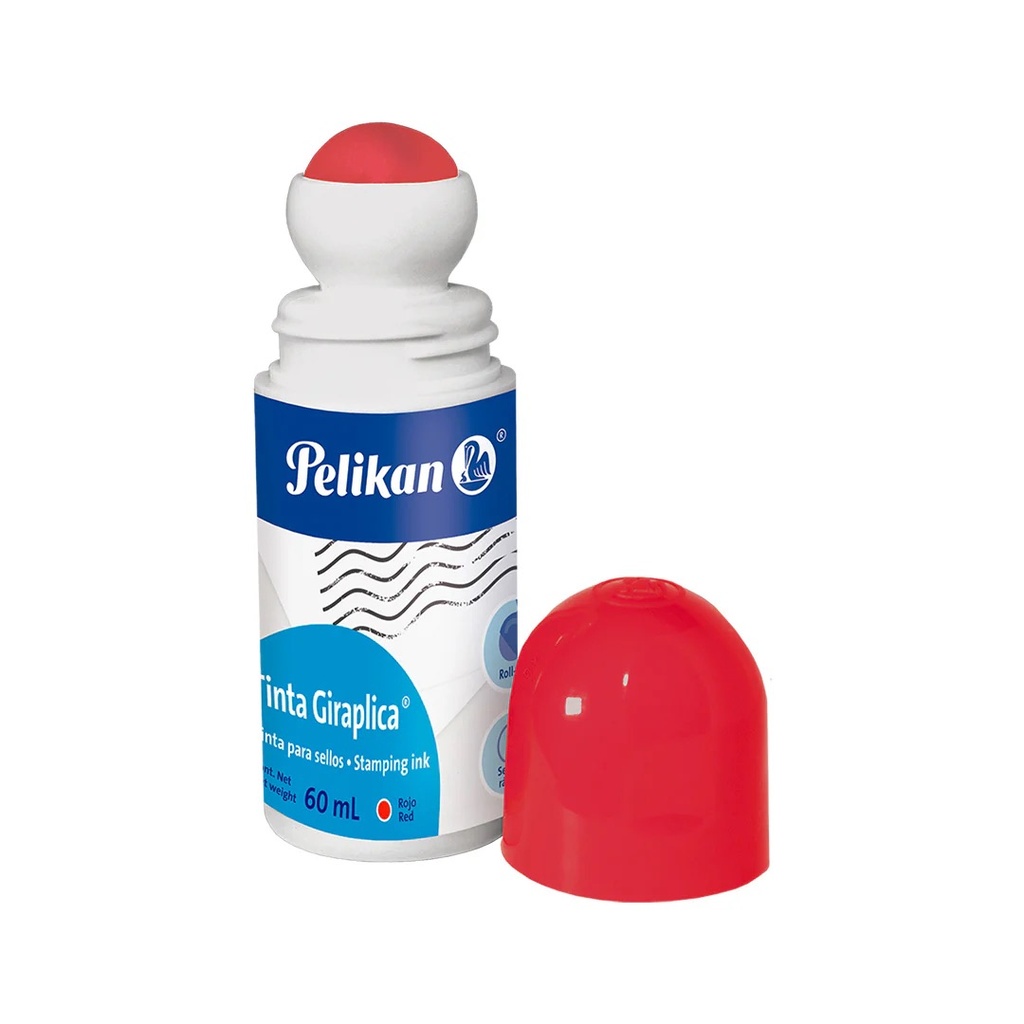 Tinta P/Almohadilla Rollon PELIKAN 60 ml ROJA