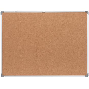 Pizarra de Corcho DELI 36" x 48" con Borde Aluminio