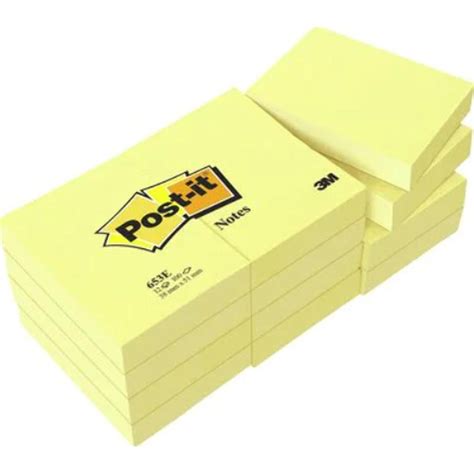 Nota adhesiva (1.5" X 2") Amarilla