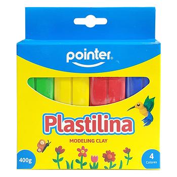 POINTER MASILLA/PLASTILINA 4 COLORES 400gramos