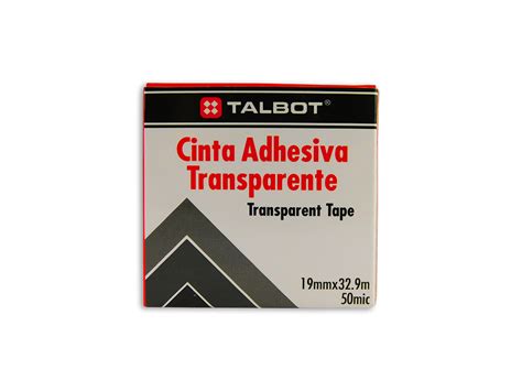 TALBOT CINTA ADHESIVA TRANSPARENTE 19mmX32.9