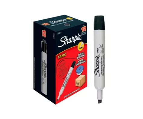 Marcador permanente SHARPIE TANK Negro (Ud)