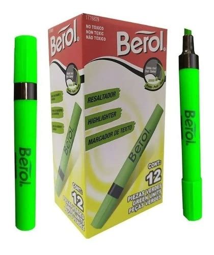 Resaltador BEROL Verde 12/1
