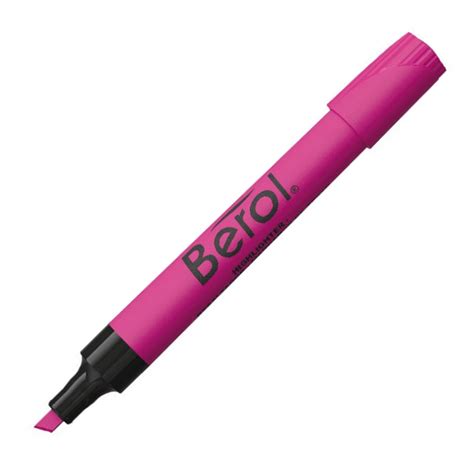 Resaltador BEROL Rosado 12/1