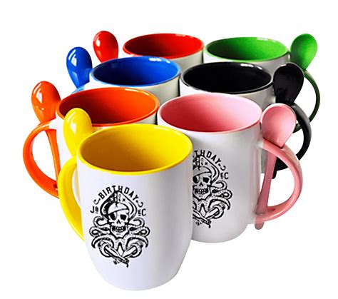Taza de Ceramica con Cucharita Sublimable