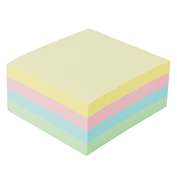 Torre de Nota Adhesiva (Post-it) 3x3 Color Pastel, 400 Hojas - Deli Stick Up A017