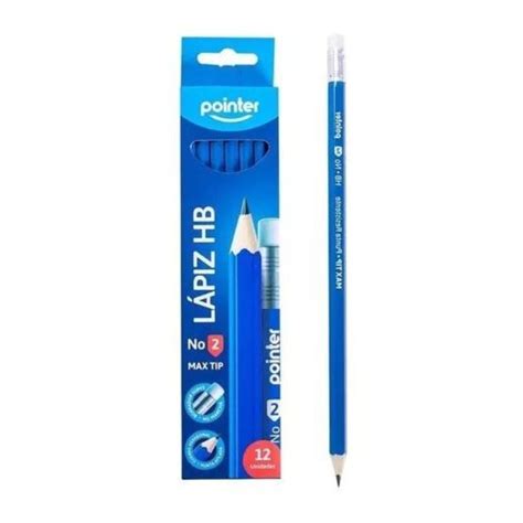 Lapiz HB Carbon Pointer Azul No. 2, Caja de 12