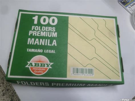 Caja Folders ABBY Premium Manila 8.5 x 13 - 100 /1