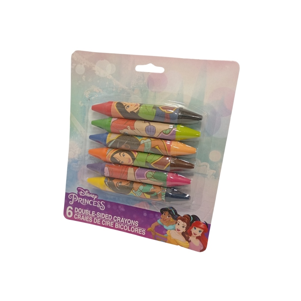 Crayones jumbo de doble cara / 12 colores.