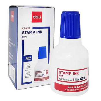 Tinta para Sellos, 40 ml, Azul - Deli
