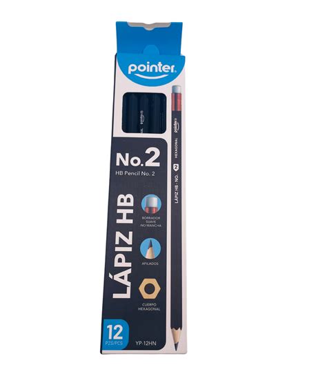 Lapiz Carbon #2 POINTER Negro HB