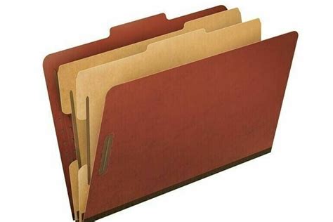 Folder Partition ATLAS 6 Divisiones 8.5 x 11 - Rojo