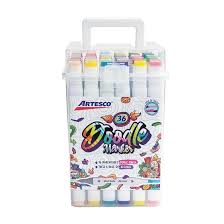 MARCADORES DOBLE P. DOODLE A BASE DE ALCOHOL 36/1 Caja Plastica