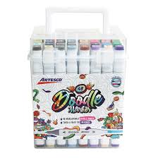 MARCADORES DOBLE P. DOODLE A BASE DE ALCOHOL 48/1 Caja Plastica