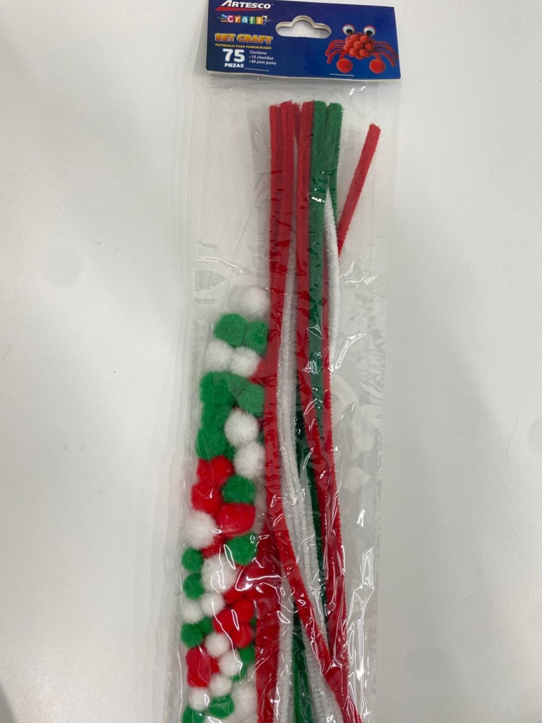 SET CRAFT 75/1 CHENILLES + POMPOMS