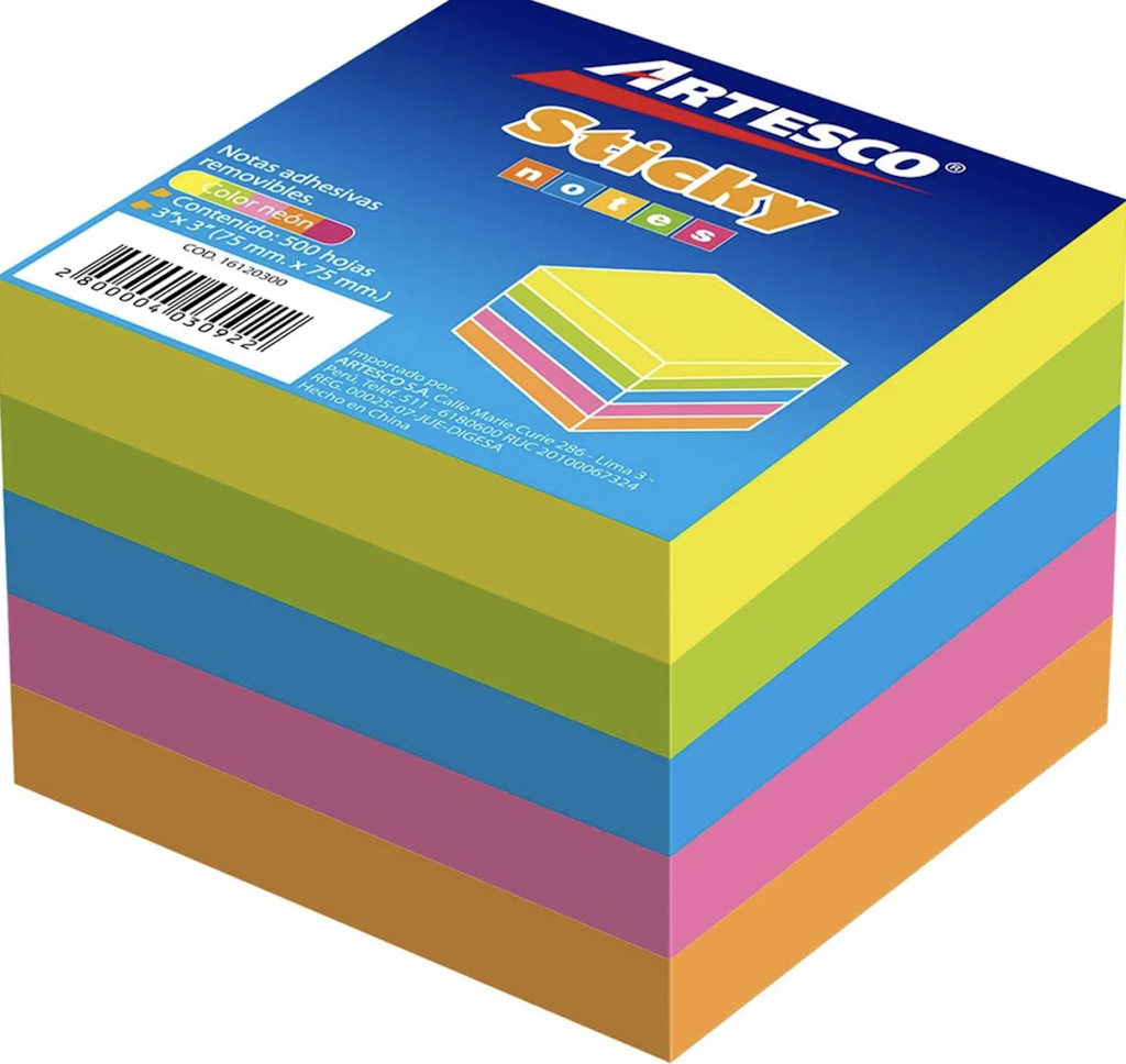 POST-IT (3 X 3) ULTRA Neon Colors 5/1 (copia)