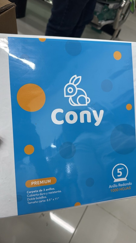 CONY carpeta 5 blanca