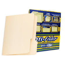 * FOLDER OFI-NOTA TAMAÑO CARTA 8.5X11 MANILA UNIDAD