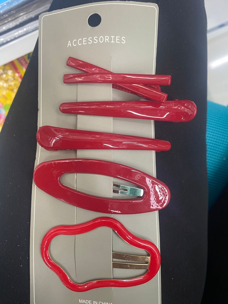 SET DE ACCESSORIES COLOR ROJO